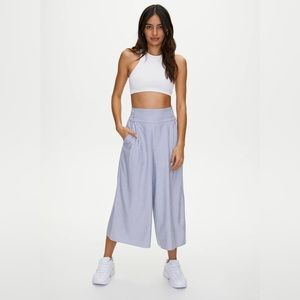 Aritzia Sunday Best Sullivan Pant in White/Royal Navy - Size XXS